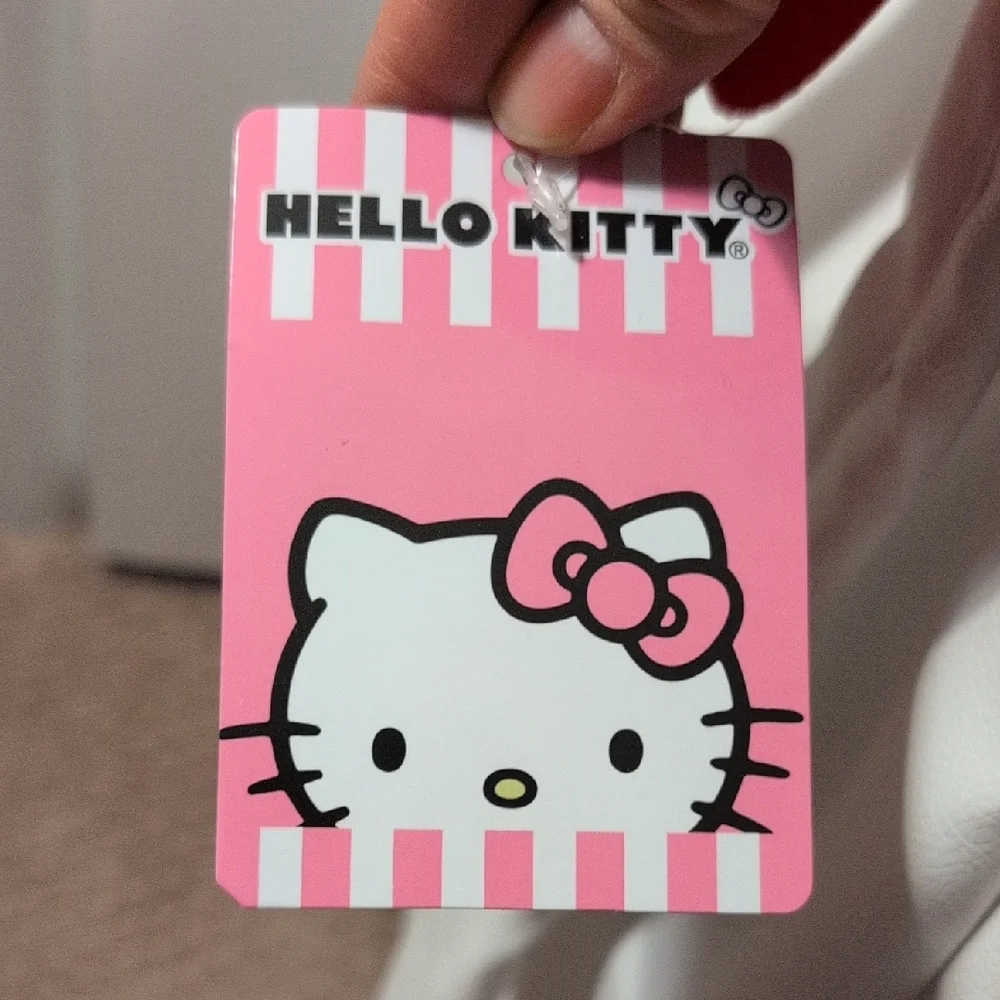 Hello Kitty Cream and Red Kids Full Size Vegan Faux Leather Backpack NWT